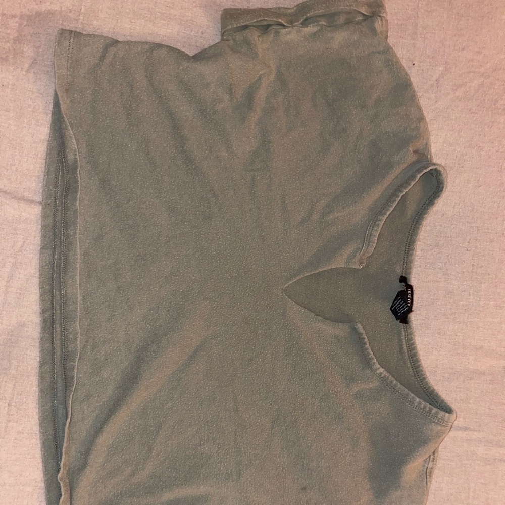 Olive Green crop top